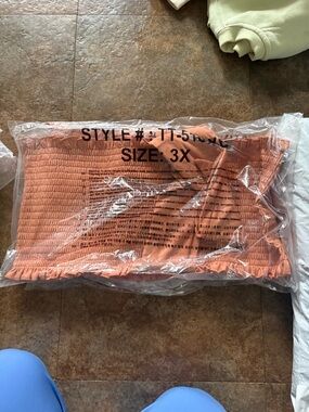 Smocked Crop Tube Top - Rust Orange